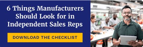 what do indepent sales reps look for